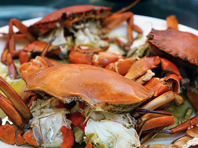 Steaming Blue Crabs