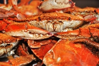 Steamed Female Blue Crabs