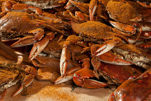 Steamed Male Blue Crabs